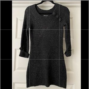 Wool mini sweater dress